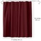 Americanflat 71x74 Solid Burgundy Shower Curtain - Water Resistant - Polyester Fabric
